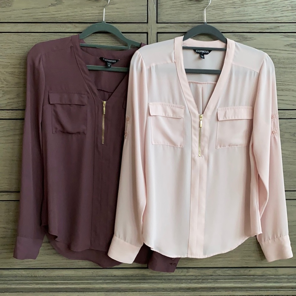 Bundle of 2 Express Zipped Blouses